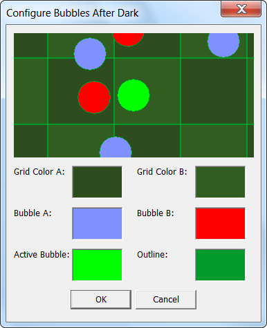 Configure colors for your bubbles!